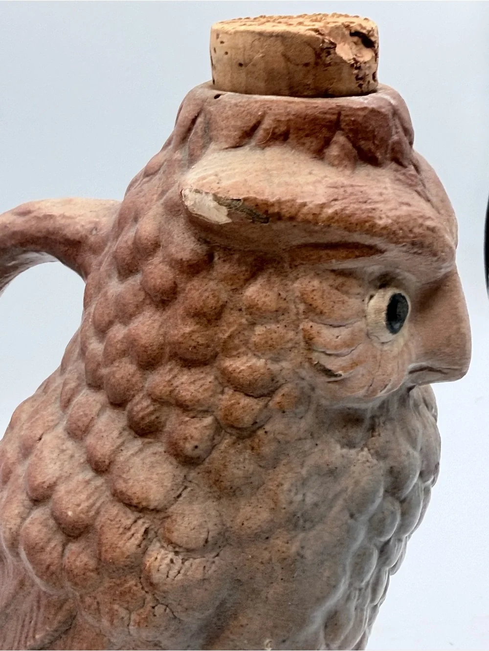 Vintage Wise Bird Decanter by Brush McCoy Pottery 1920’s